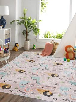 KALEEN - Kids for Living Area Polyester Self Backing for Longevity Beige