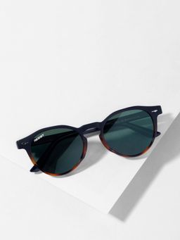 RESIST EYEWEAR - ADAM BLACK BROWN GREEN1 Green Solid Plastic Round Sunglasses (50)