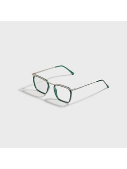 SAM AND MARSHALL - CHARLIE_GREEN_10456 Green Solid Metal Square Computer Glasses