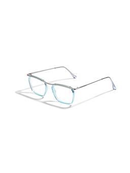 SAM AND MARSHALL - CHARLIE_SKY_1551 Blue Solid Metal Square Computer Glasses