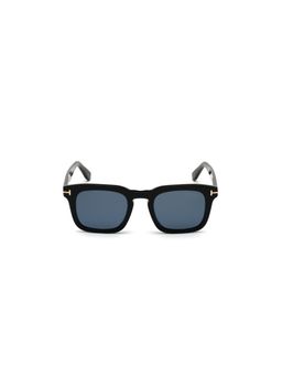Tom Ford Eyewear - Tom Ford FT0751 48 01V Blue Solid Acetate Square Sunglasses (48)