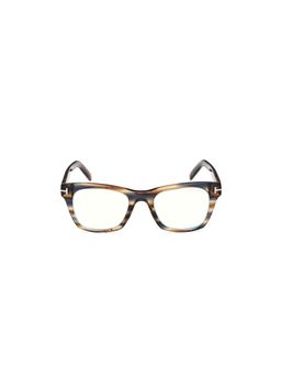 Tom Ford Eyewear - FT5886-B 52 045. Brown Solid Acetate Square Eyewear Frame (52)