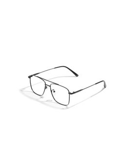 SAM AND MARSHALL - ORE_GUN_METTAL_10484 Grey Solid Metal Square Computer Glasses