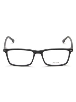 Police - VK061K52703FR Black Solid Acetate Rectangle Eyewear Frame (52)