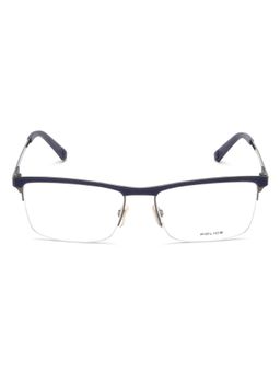 Police - VPL564K54568FR Blue Solid Metal Square Eyewear Frame (54)
