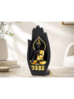 Golden Peacock - Gold Buddha Palm Showpiece Decor