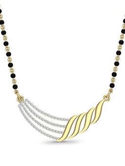 DISHIS - 18k BIS Hallmark Yellow Gold and Diamond Tanmaniya Pendant