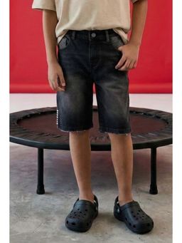 Tales & Stories - Boys Black Denim Shorts