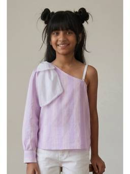 Tales & Stories - Girls Purple Cotton Top