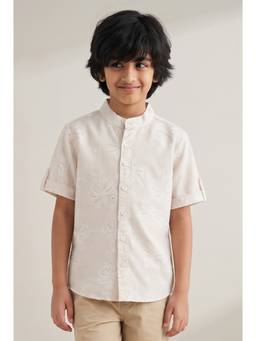 Tales & Stories - Boys Cream Cotton Shirt