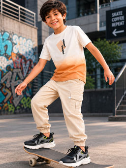 Purple United Kids - Boys Multi-Colour Cotton T-Shirt with Joggers