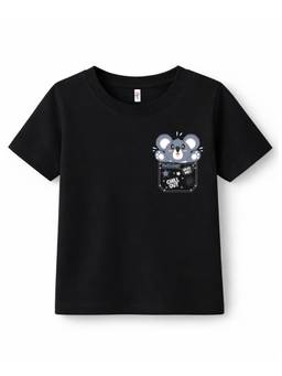 KAVEE - Unisex Black Cotton T-Shirt