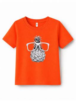 KAVEE - Unisex Orange Cotton T-Shirt
