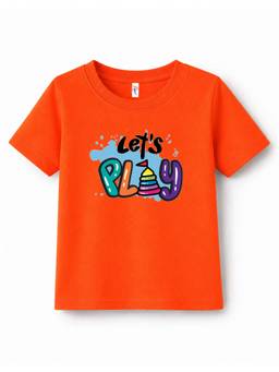 KAVEE - Unisex Orange Cotton T-Shirt