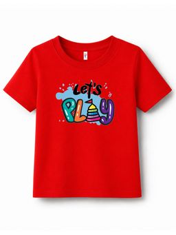 KAVEE - Unisex Red Cotton T-Shirt