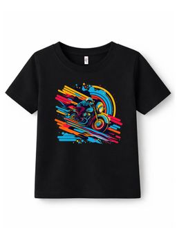 KAVEE - Unisex Black Cotton T-Shirt
