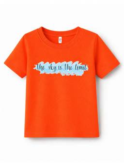 KAVEE - Unisex Orange Cotton T-Shirt