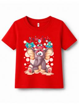 KAVEE - Unisex Red Cotton T-Shirt