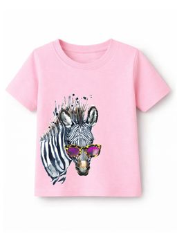 KAVEE - Unisex Pink Cotton T-Shirt