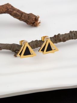 E2O - Gold Plated Gold Stud Earring for Women