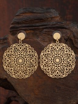 E2O - Quirky Gold Plated Contemporary Gold Drop Earring for Women