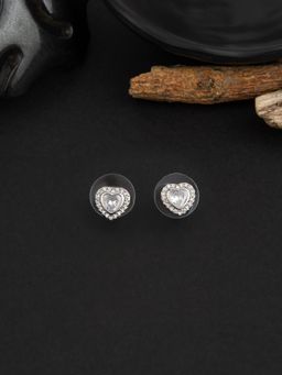E2O - Silver Plated Cz Stud Earring for Women