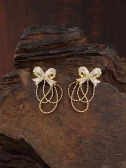 E2O - Contemporary Gold Plated Layered Dangler Earring for Women