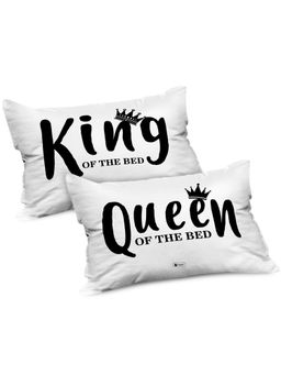 Indigifts - Couple Gifts King Queen Pillow Covers with Filler Valentine Gift