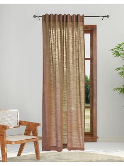 Fabindia - Mauve Nalika Room Darkening Cotton Curtain