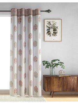Fabindia - Semi Sheer Cotton Printed Curtain (7 Feet)