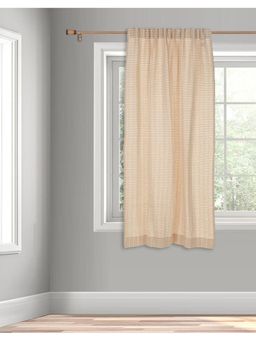 Fabindia - Beige Room Darkening Woven Cotton Curtain