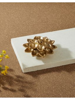 Fabindia - Brass Suvarn Lotus Incense Holder
