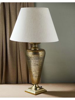 Fabindia - Antique Brass Avni Metal Bedside Lamp