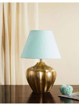 Fabindia - Brass Magnolia Metal Table Lamp