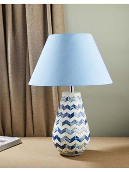 Fabindia - Blue Coromandel Bedside Table Lamp