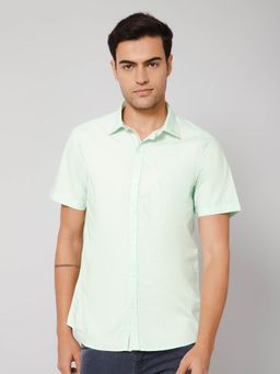 Cantabil - Men Light Green Shirt