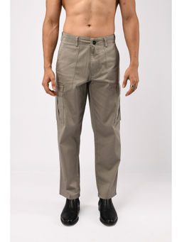 TAILORAEDGE - Grey Carpenter Relaxed Cargo Pant
