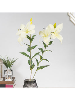 HomeTown - Faux Lily Flower, White Color
