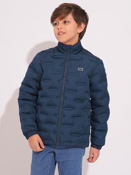 Jack & Jones Junior - Blue Solid Puffer Jacket