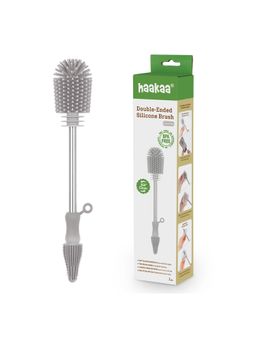 Haakaa - Grey Solid Silicone Cleaning Brush Set