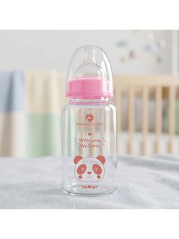 StarAndDaisy - Pink Printed Glass Feeding Bootle