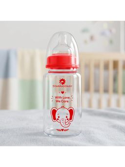 StarAndDaisy - Red Printed Glass Feeding Bootle