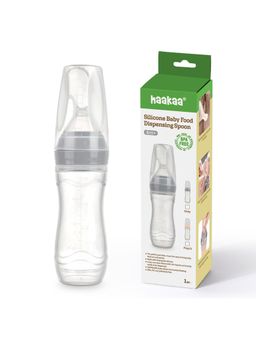 Haakaa - Grey Solid Silicone Food Dispensing Spoon