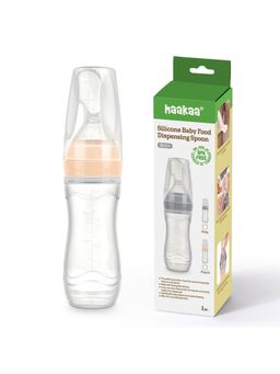 Haakaa - Peach Solid Silicone Food Dispensing Spoon