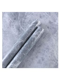 Kuber Industries - Self-Adhesive Roll Pet Wallpaper For Walls, Living Room, Bedroom, And Kitchen-Grey