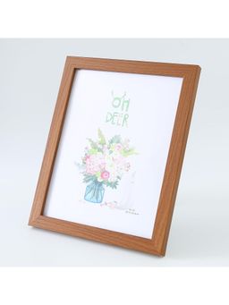 Kuber Industries - Horizontal & Vertical Use Photo Frame For Home Décor-Brown