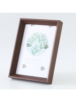 Kuber Industries - Horizontal & Vertical Use Photo Frame For Home Décor-Brown