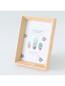 Kuber Industries - Horizontal & Vertical Use Photo Frame For Home Décor-Natural