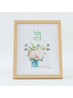 Kuber Industries - Horizontal & Vertical Use Photo Frame For Home Décor-Natural