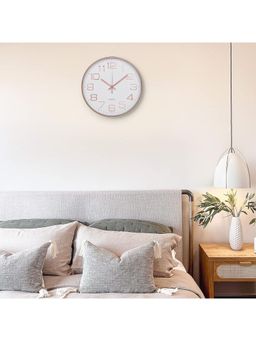 Kuber Industries - Fancy Watch Wall Clocks-Rose Gold